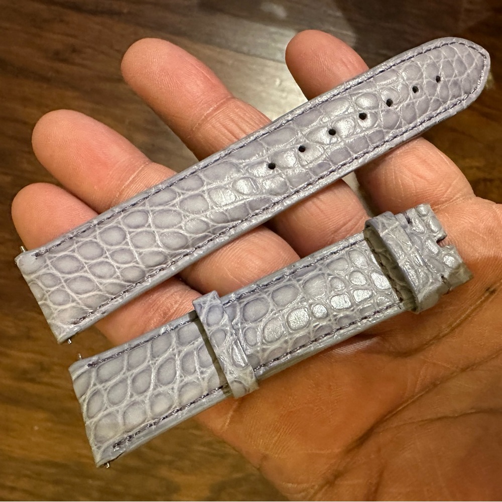 Hadley Roma genuine Alligator leather watch strap (20mm width)_NEW without tags